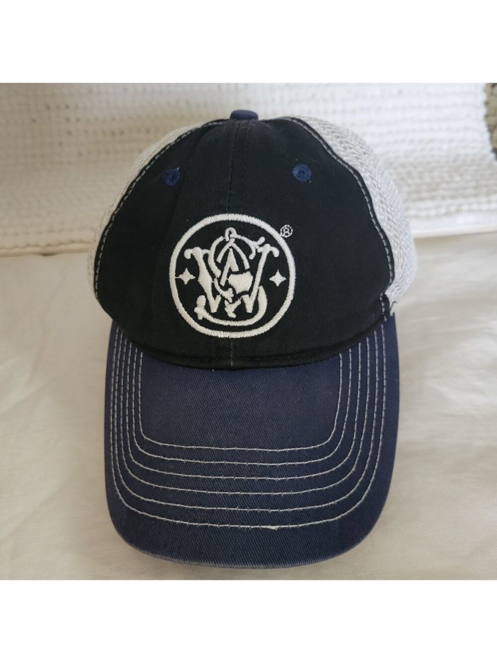 Baseball Trucker's Hat Cap Smith & Wesson Embroidered 540 firearms sportswear